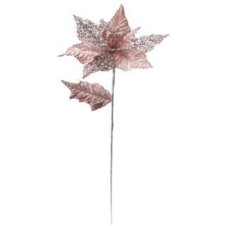 Jeweled Rose Gold Christmas Poinsettia Stem by Ashland® | Michaels Stores
