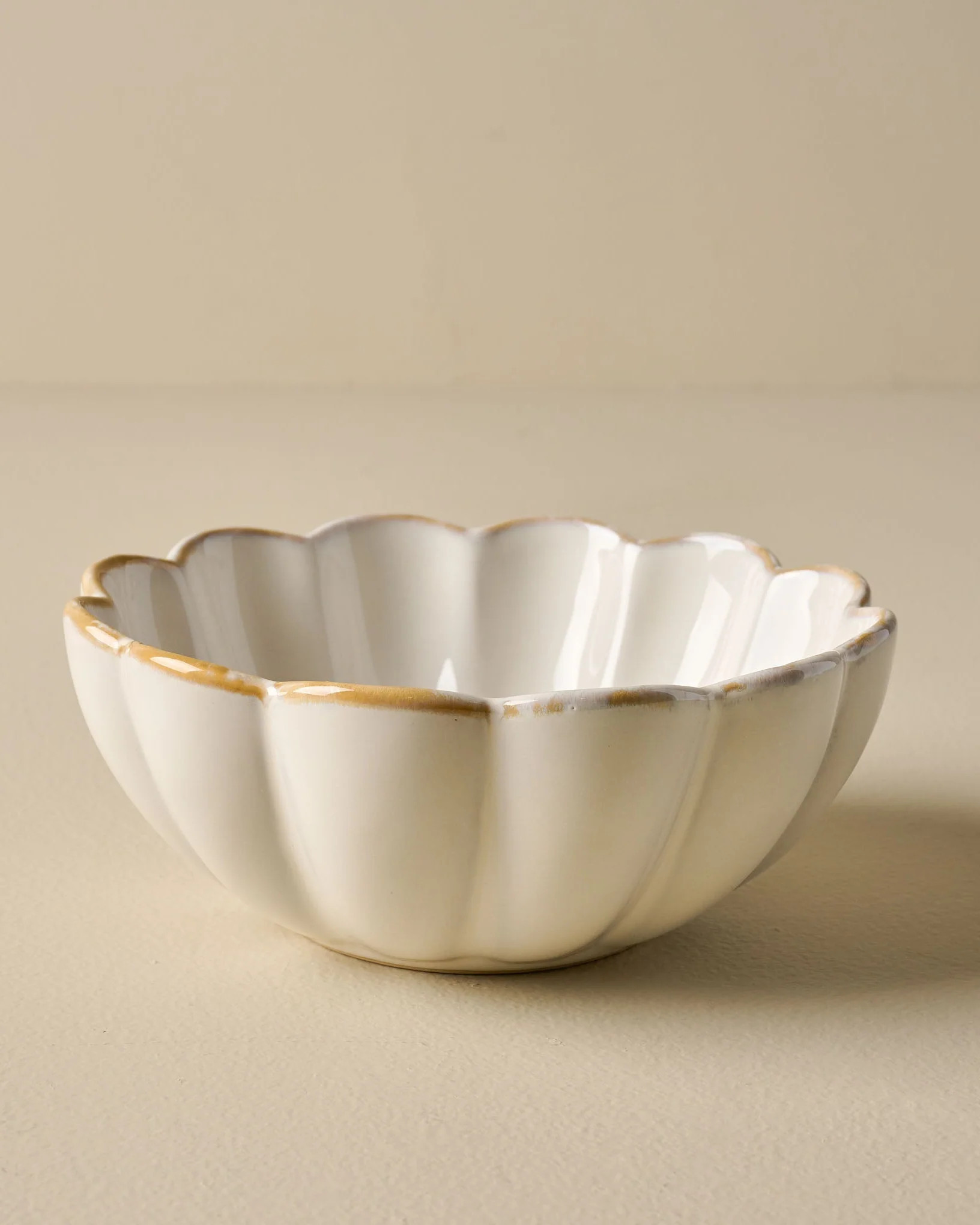 Cream Scalloped Cereal Bowl | Magnolia