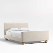 Emery Dune Upholstered Kids Queen Bed | Crate & Barrel