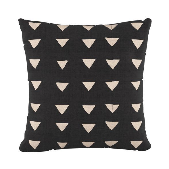 Triangle Square Throw Pillow Black/White - Cloth & Company | Target