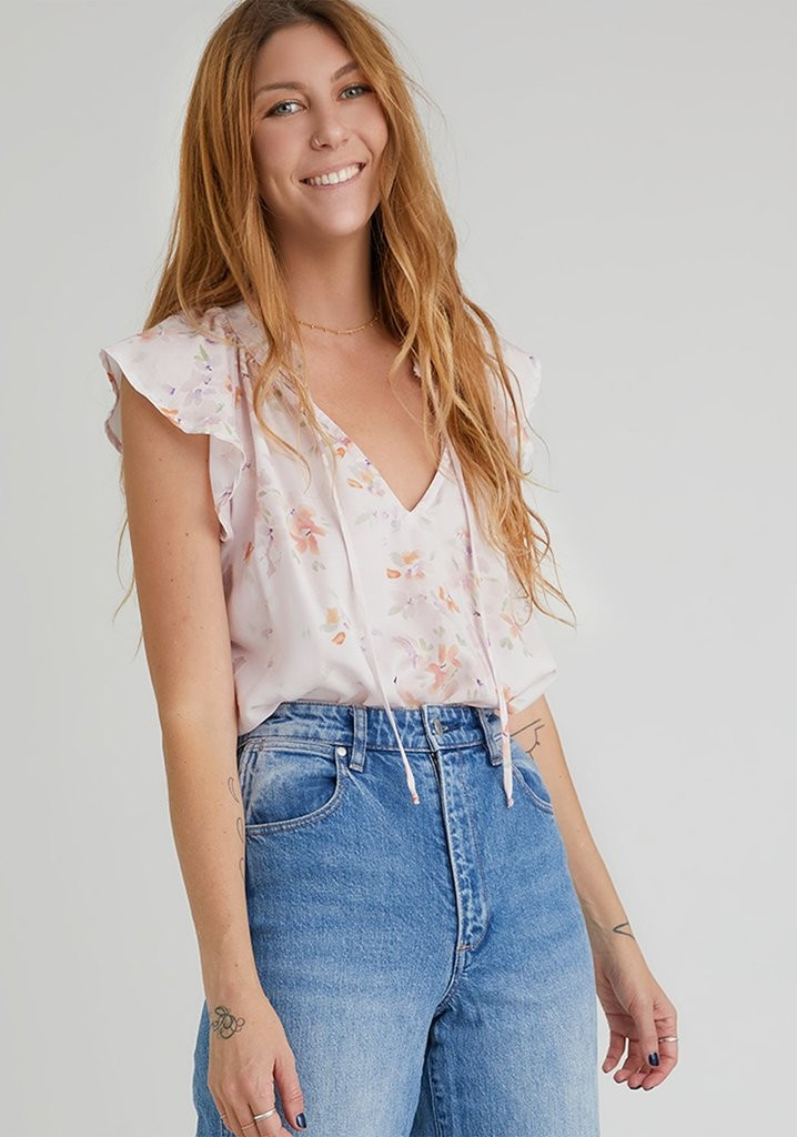 Ruffle Raglan Pullover | Bella Dahl