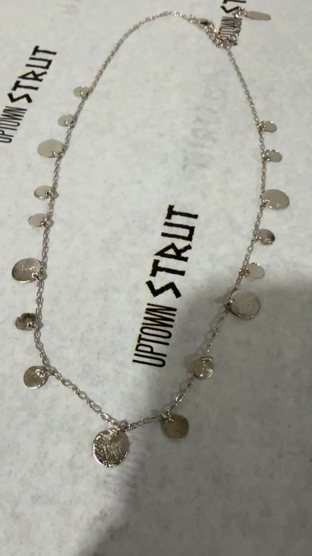 OBSESSED!!! 🙌 Short Coin Necklace in Rhodium from UptownStrut.com 

#LTKParties #LTKGiftGuide #LTKFindsUnder100