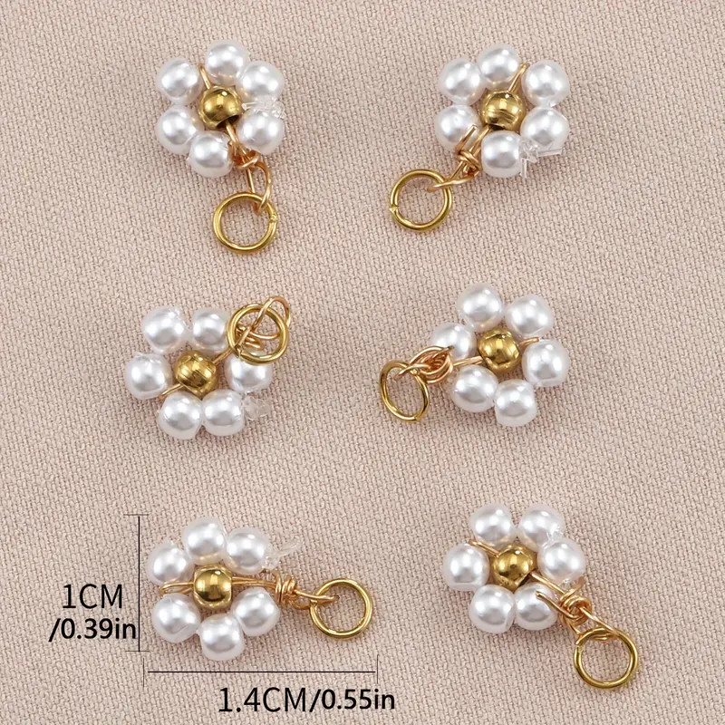 20pcs Stainless Steel Creative Elegant Flower Crystal Beads Charms Fashion For Dangle Earrings Ne... | Temu Affiliate Program