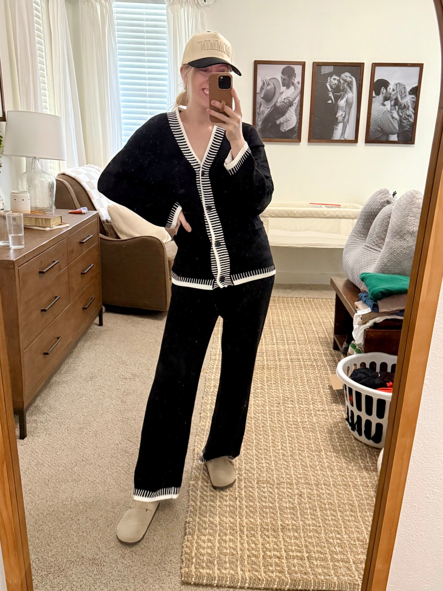 Mom fit 🖤 comfy two-piece amazon set, perfect for the house or running errands. *Nursing friendly - sized up one size for postpartum fit*

#LTKSeasonal #LTKOver40