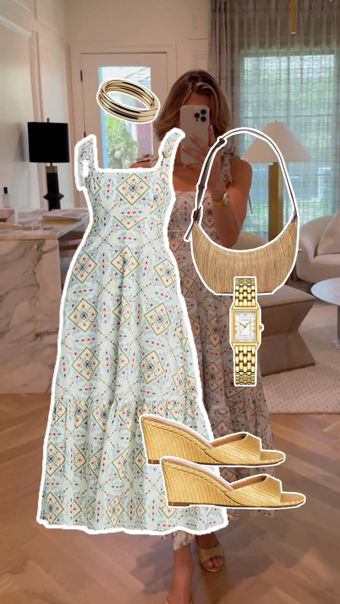 This dress is giving designer vibes under $100 and a great option for Mother's Day. Fits tts I'm wearing size small @bloomingdales-us 

#LTKMothersDay #LTKootd