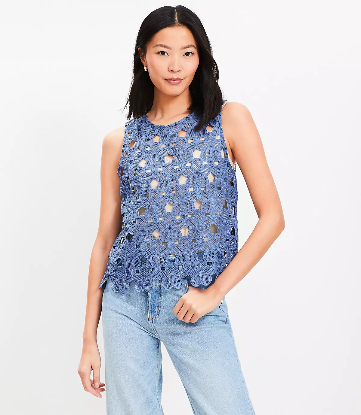 Daisy Crochet Tank Top | LOFT