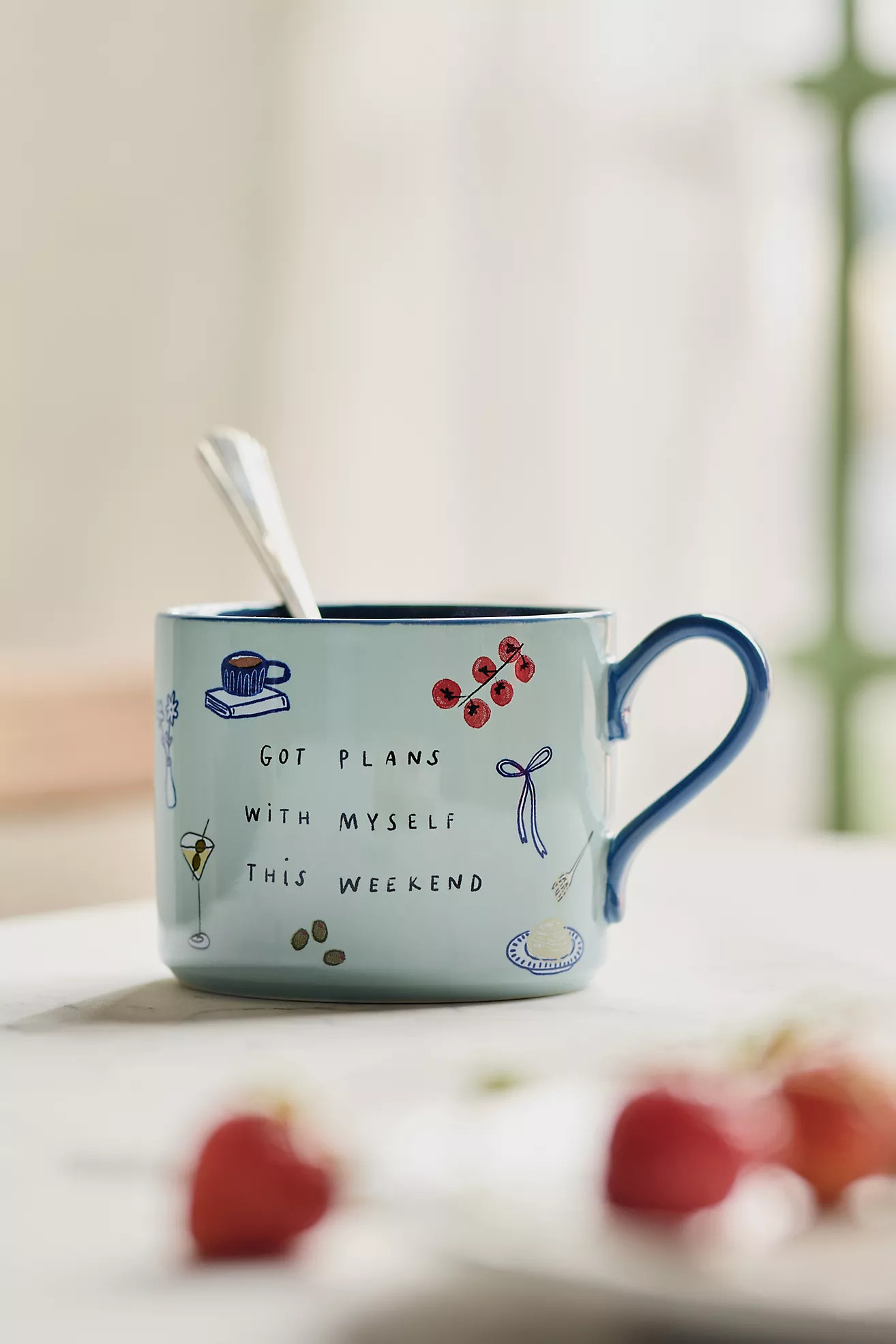 Hollie Startup Got Plans with Myself Stoneware Mug | Anthropologie (US)
