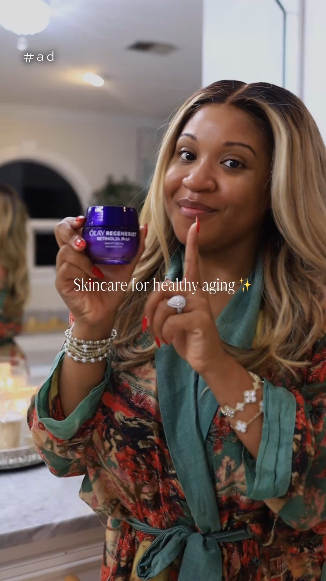#ad 🤍🌙 Partnering with @Olay and @Target to add Olay Regenerist Retinol 24 to my nighttime routine while being more intentional about keeping my skin healthy long-term. ✨
Shop Olay Regenerist Retinol 24 at Target! 🎯

#TargetPartner #OlayPartner