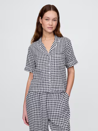 Linen-Blend PJ Shirt | Gap (US)