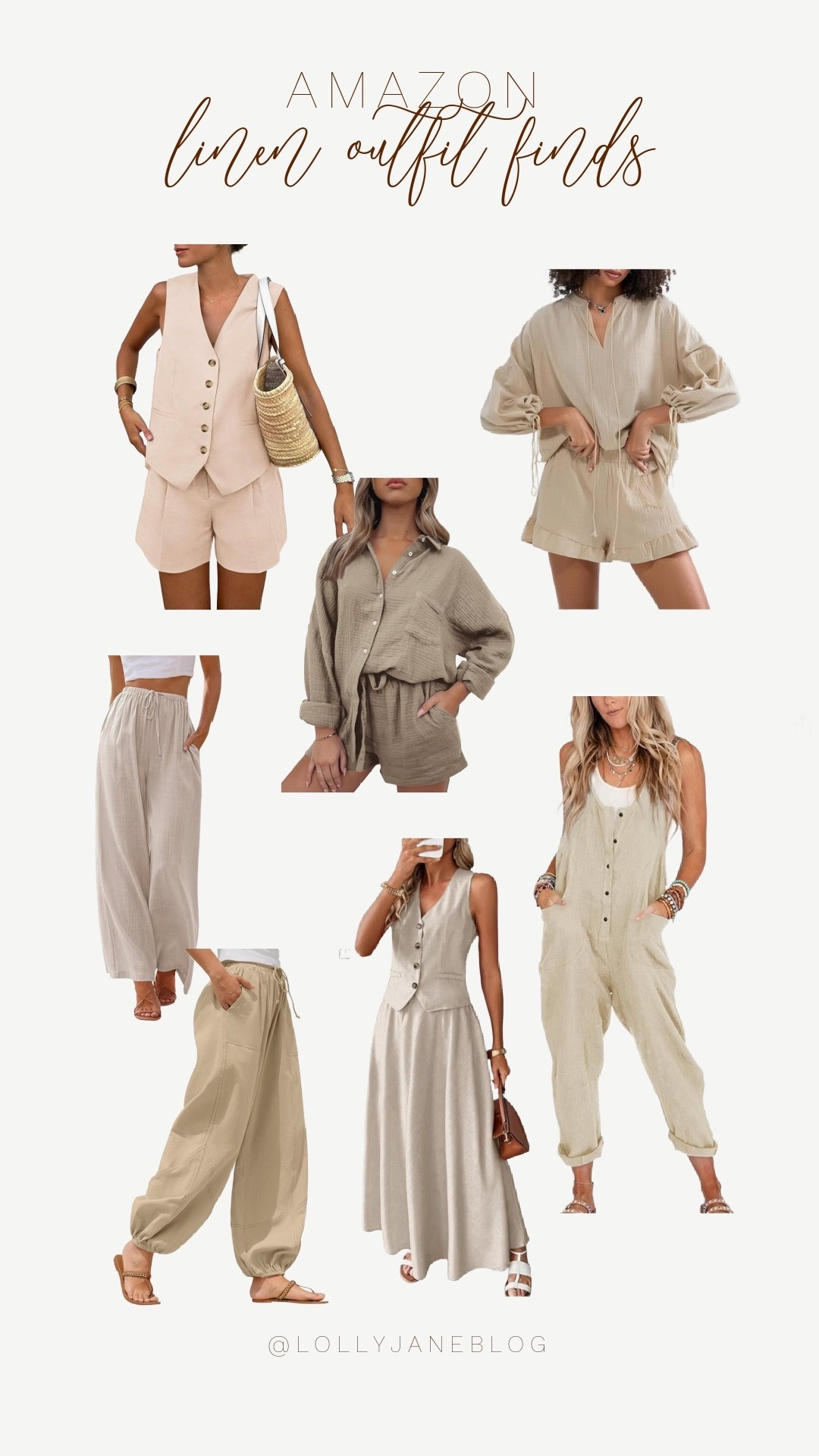 Amazon linen outfit finds! 🖤

Linen Looks We’re Living In ☀️
Easy, breezy, and made for sunshine—these linen finds are summer wardrobe goals:
Effortless rompers
Flowy pants
Chic two-piece sets

Lightweight, breathable, and always on-trend—because staying cool and cute is a must.
Tap to shop your summer staples!💛

#SummerStyle #LinenSeason #OOTD #LinenLooks #WarmWeatherWears #LTKStyle #AmazonFashion #EasyChic

#LTKSummerEdit #LTKBeauty #LTKStyleTip