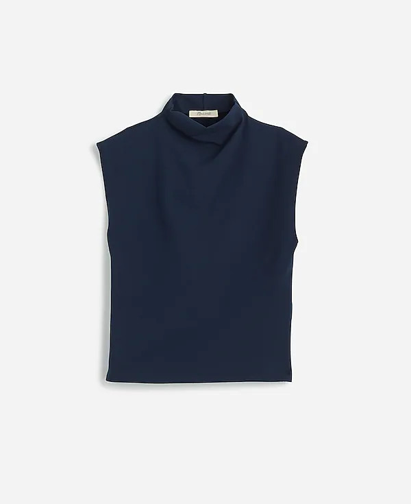 Funnelneck Cropped Muscle Tee | Madewell