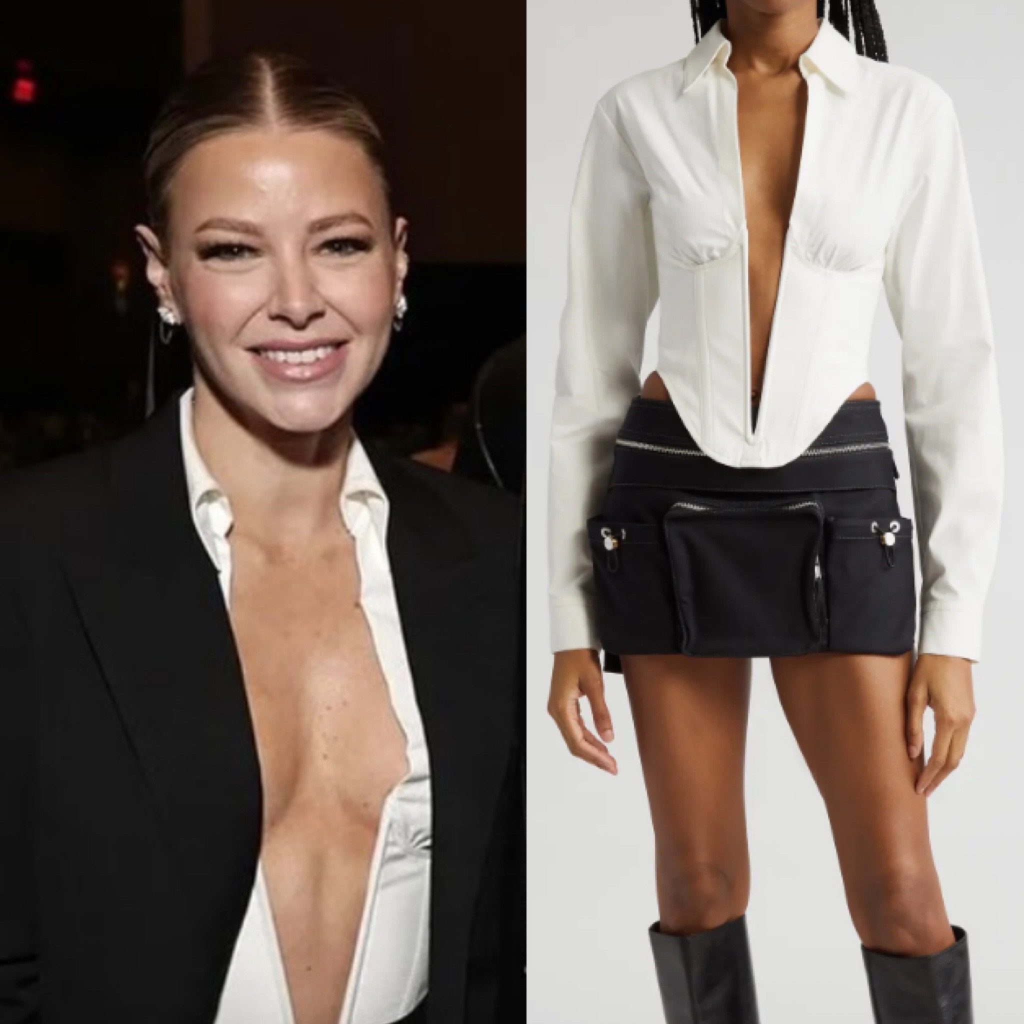 Ariana Madix’s White Corset Style Top at #BravoCon2023 📸= @musickillskate 