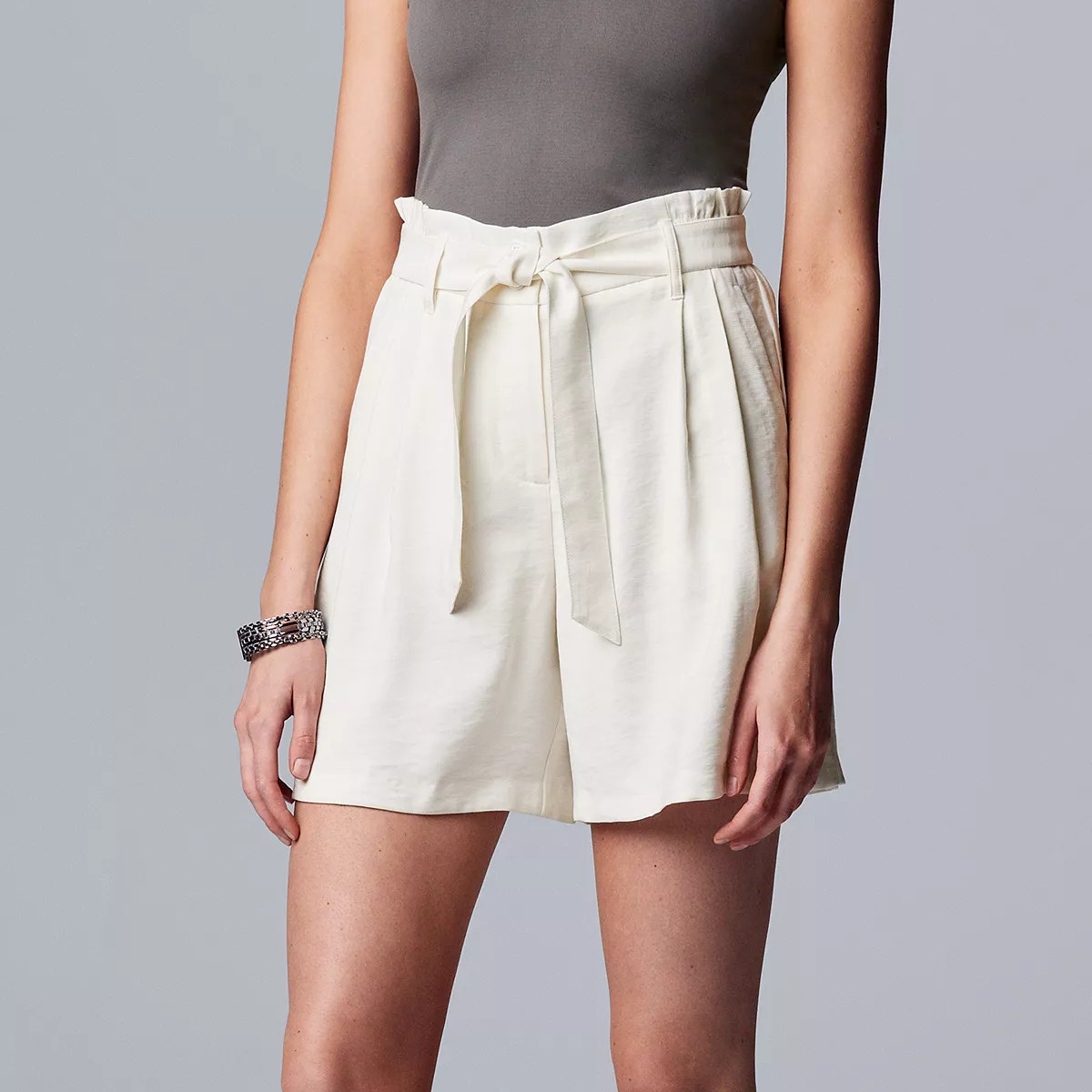 Women's Simply Vera Vera Wang High-Waisted Soft Shorts | Kohl's