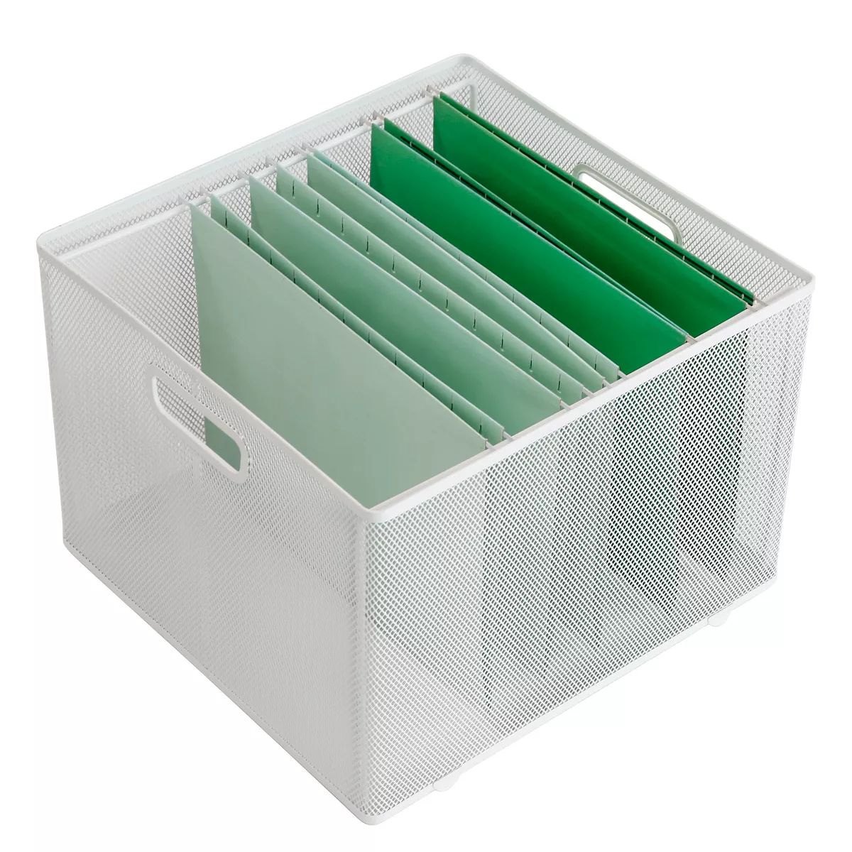 10" x 14" x 13.25" Mesh Crate File Box White - Brightroom™ | Target