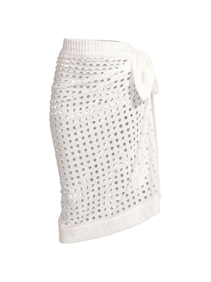 Knotted Eyelet Sarong | Saks Fifth Avenue