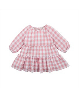 David Jones Fox & Finch Everglade Gingham Dress (000-2) in Pink Gingham, Size 00 | David Jones (Australia & New Zealand)