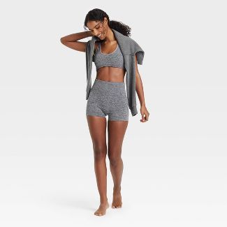 Women's Seamless Ribbed Shortie Shorts - Colsie™ | Target