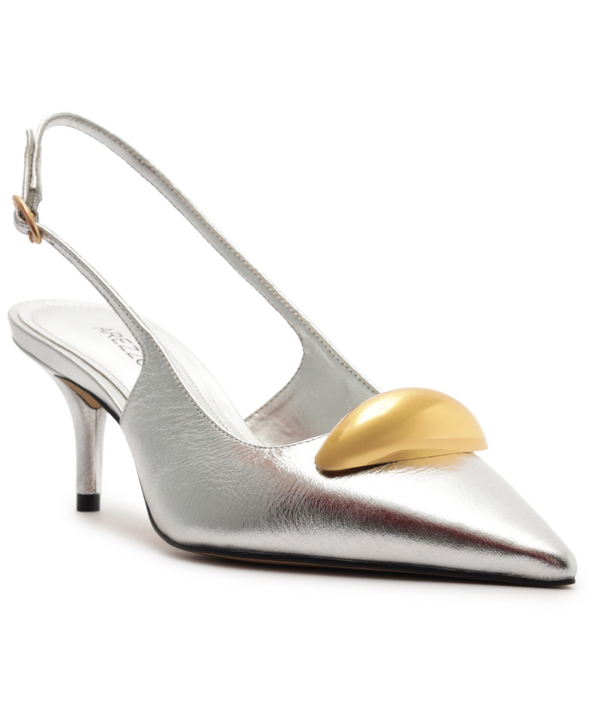 Arezzo Women's Victoria Low Stiletto Pumps - Silver | Macy's