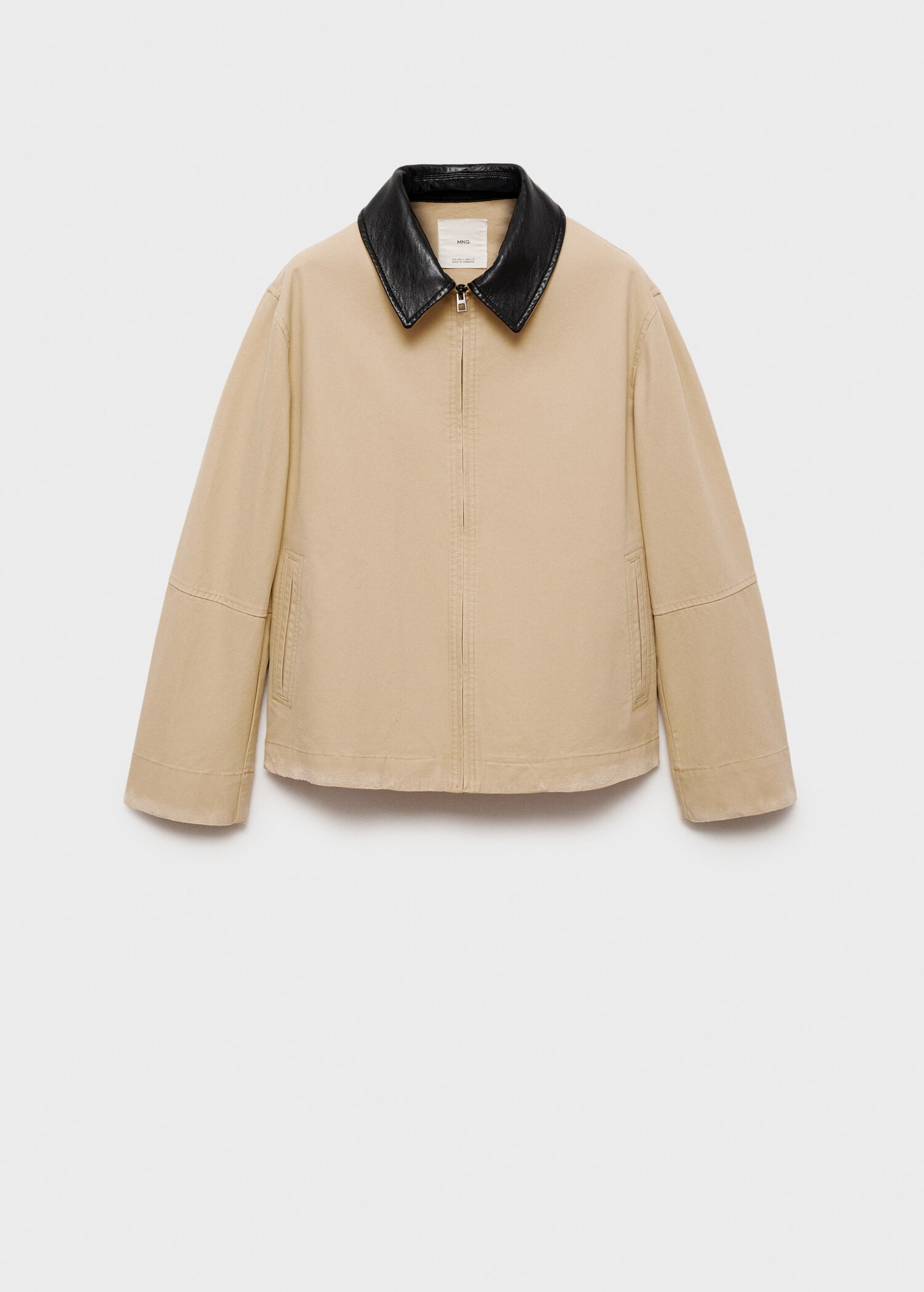 Contrast collar parka | MANGO (UK)