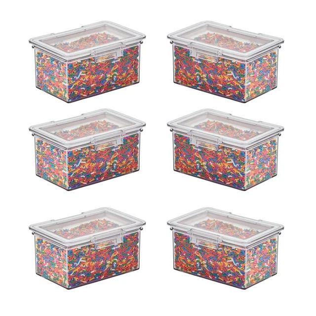 The Home Edit Small Canister Food Storage Containers, Pack of 6, Clear | Walmart (US)