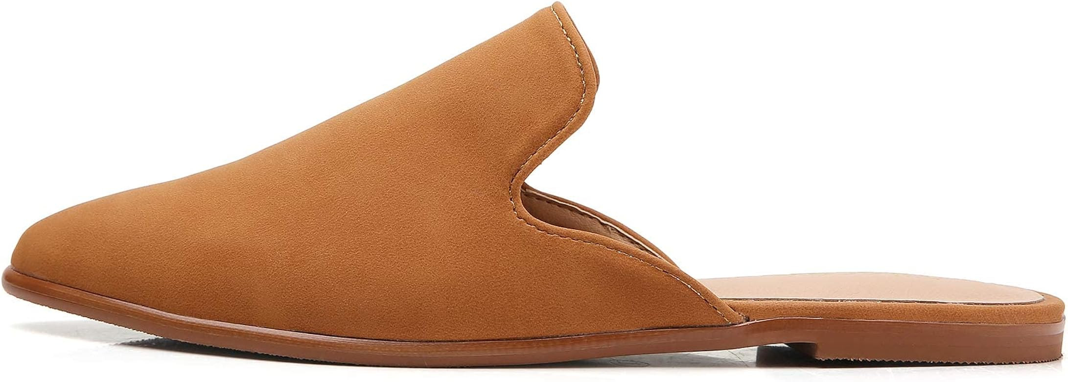 Tilocow Flat Mules for Women Closed Pointed Toe Backless Mule Sandals Comfortable Slides Mules Shoes | Amazon (US)