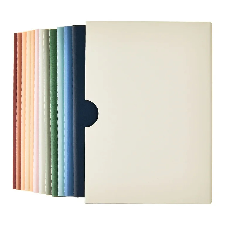 Pen + Gear Undated Daily Planners, Multi-Color, 3.5 in x 5 in, 12 Count | Walmart (US)