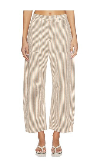 LNA Cross Creek Check Pant in Brown. - size M | Revolve Clothing (Global)