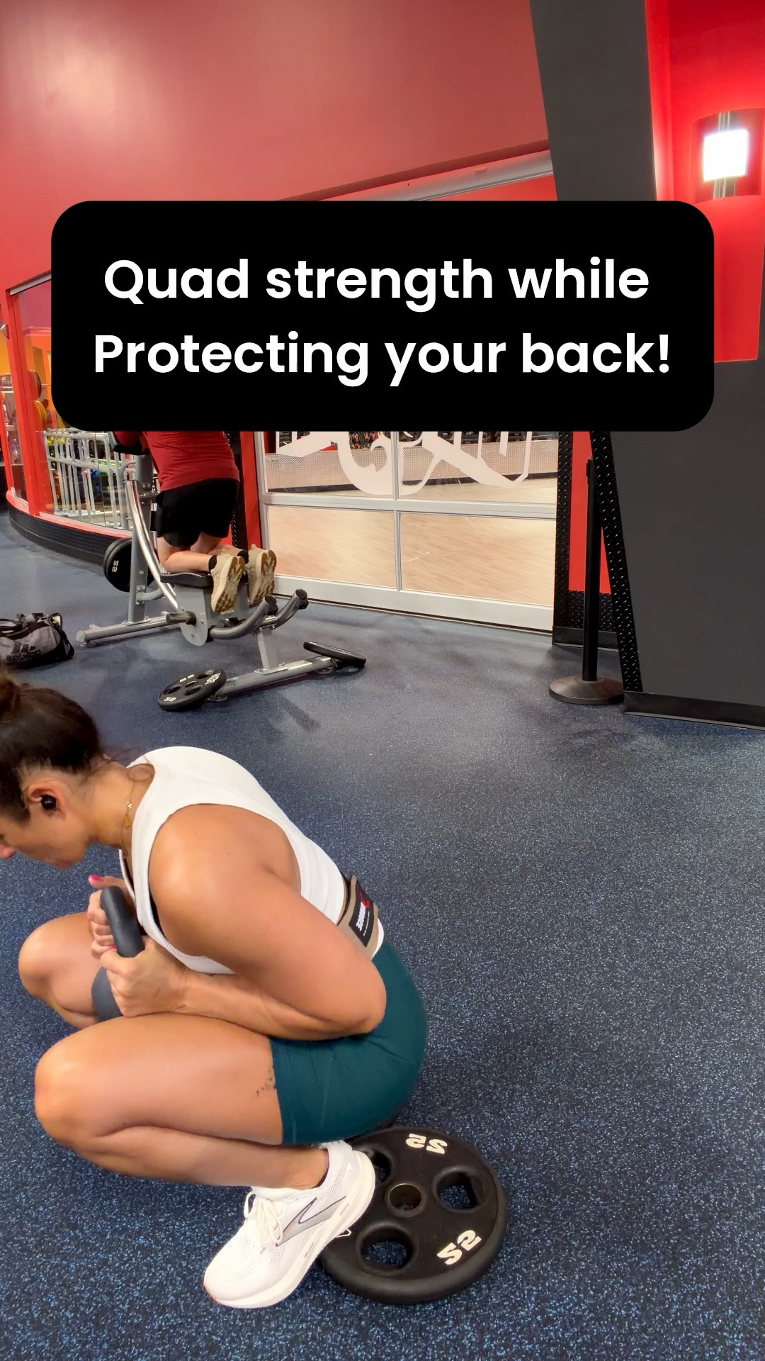 This move is amazing! You don’t need a lot of weight to really feel it. The weight belt helps my back and good shoes is always important. 

#LTKActive #LTKOver40 #LTKfitnessgoals