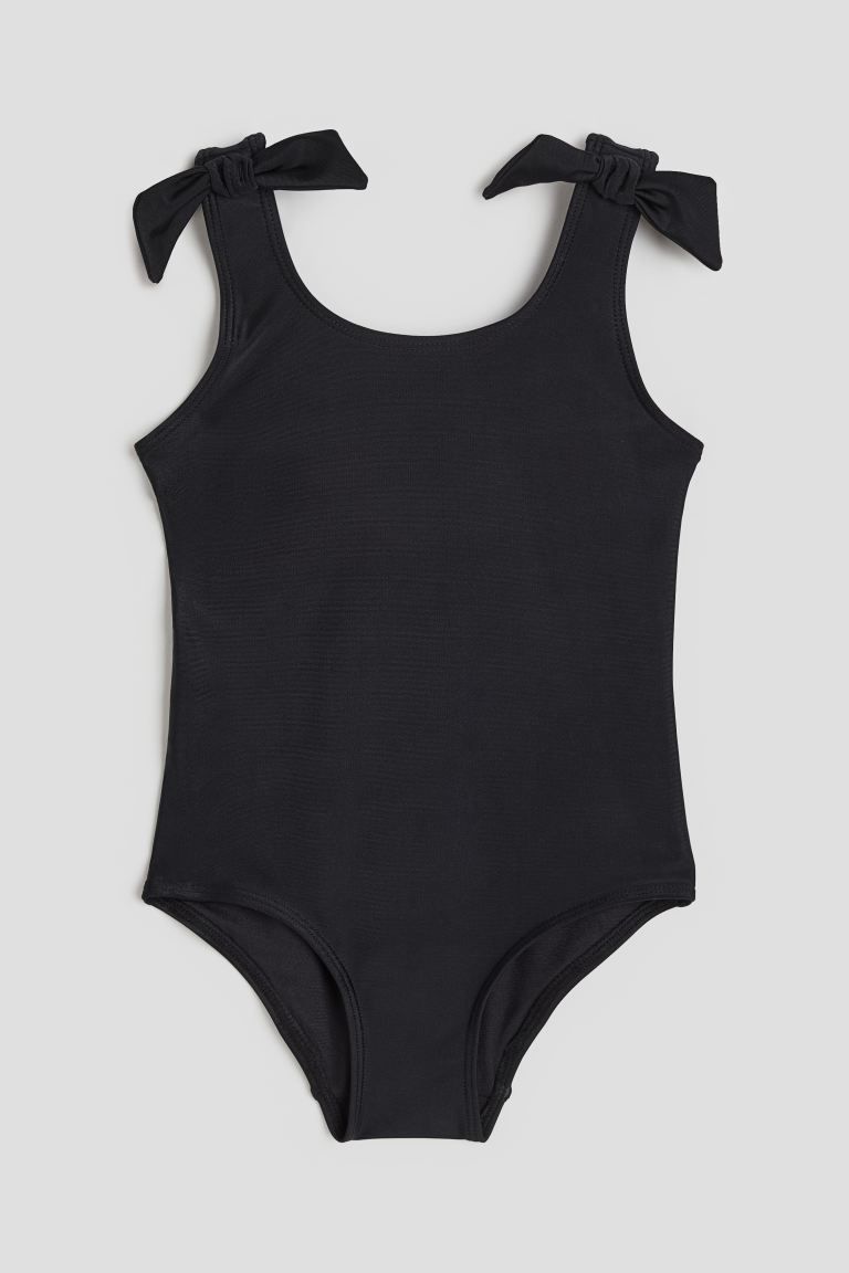 Patterned Swimsuit - Sleeveless - Black - Kids | H&M US | H&M (US + CA)