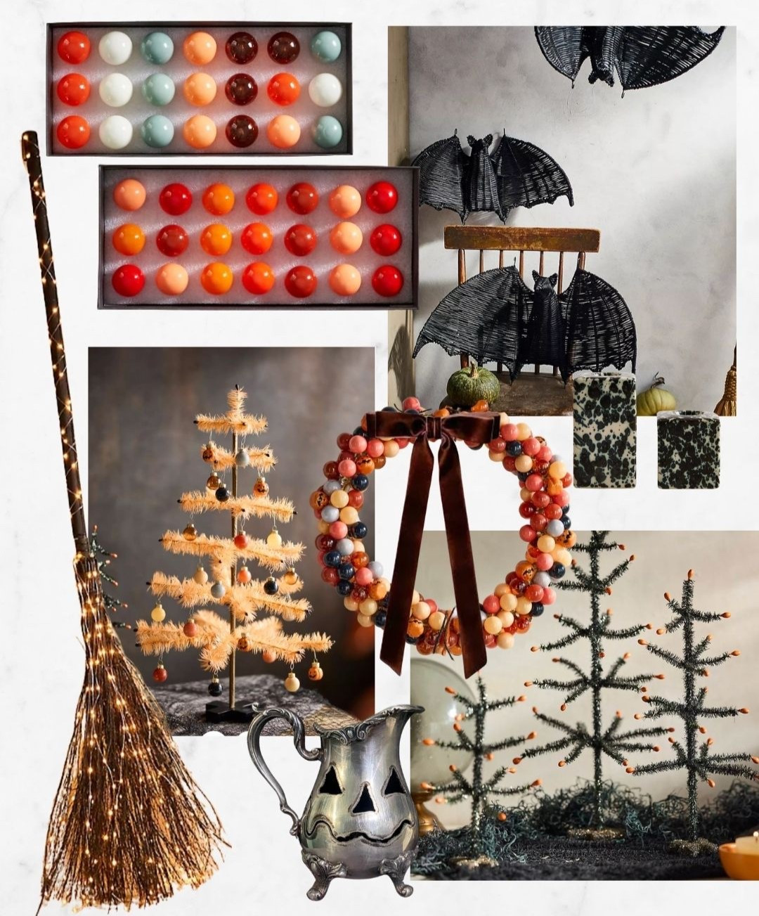 A full blown colorful, maximalist Halloween decor guide from Terrain plus a few extras. Halloween decor, Halloween decorating, vintage Halloween, Halloween bats, Halloween tree, Halloween front door 

#LTKHome #LTKSeasonal
