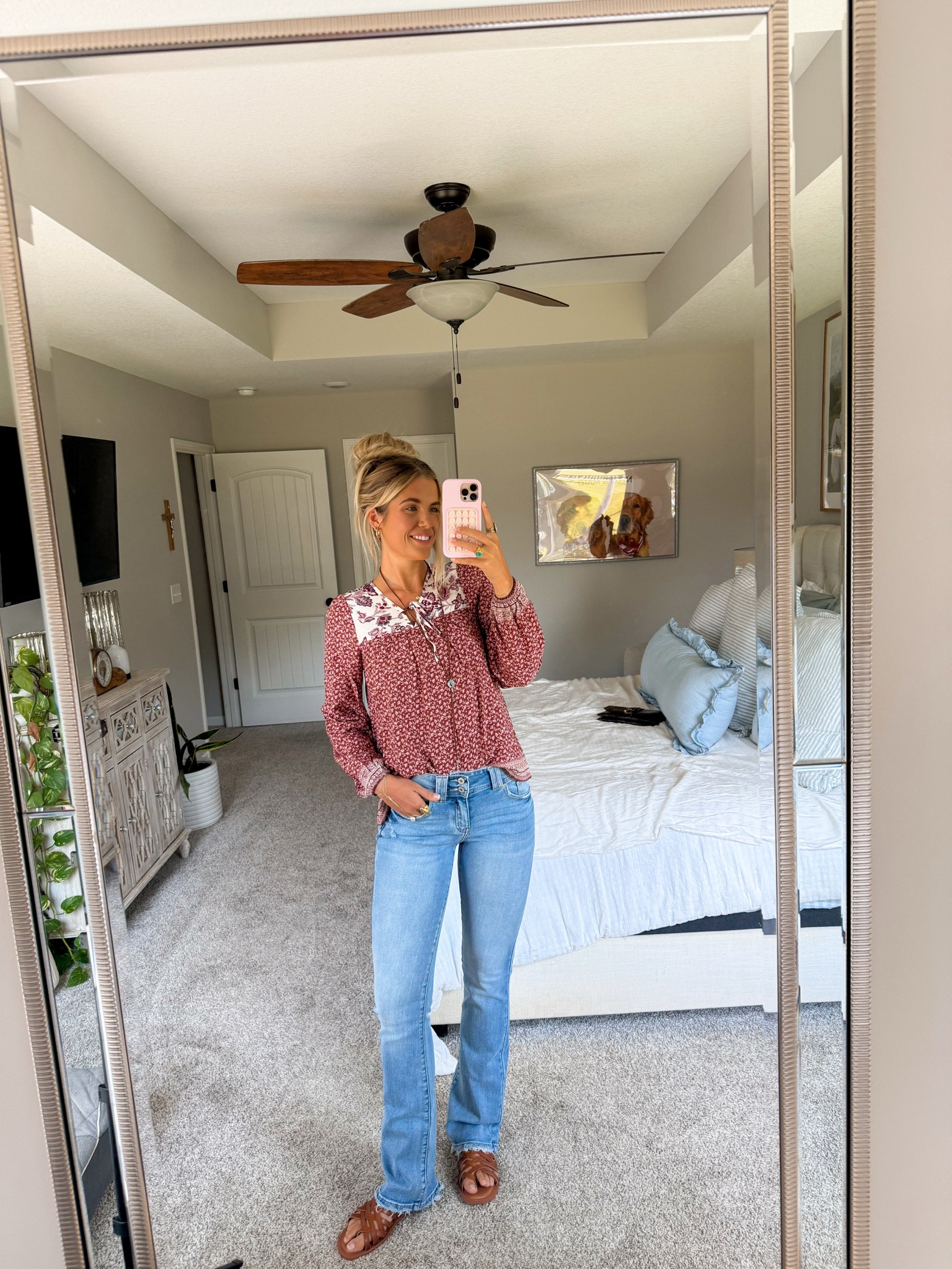 size small in top and 26 long in jeans (i’m 5’10)

casual fall outfit // boho western // early fall ootd

#LTKSeasonal #LTKFindsUnder50 #LTKStyleTip