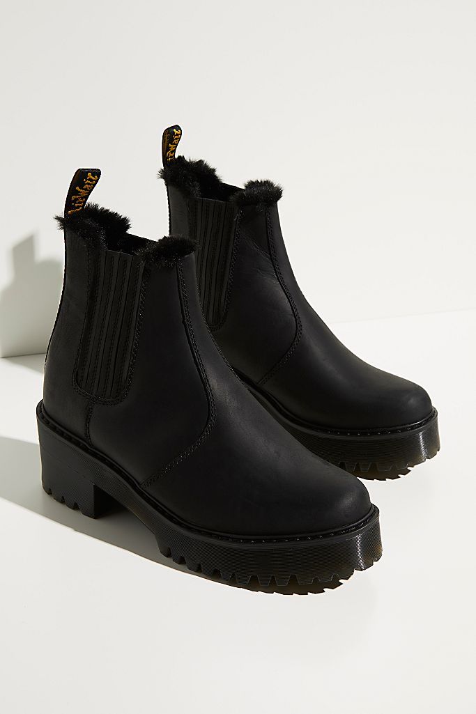 Dr. Martens Rometty Fur Lined Chelsea Boots | Free People (Global - UK&FR Excluded)