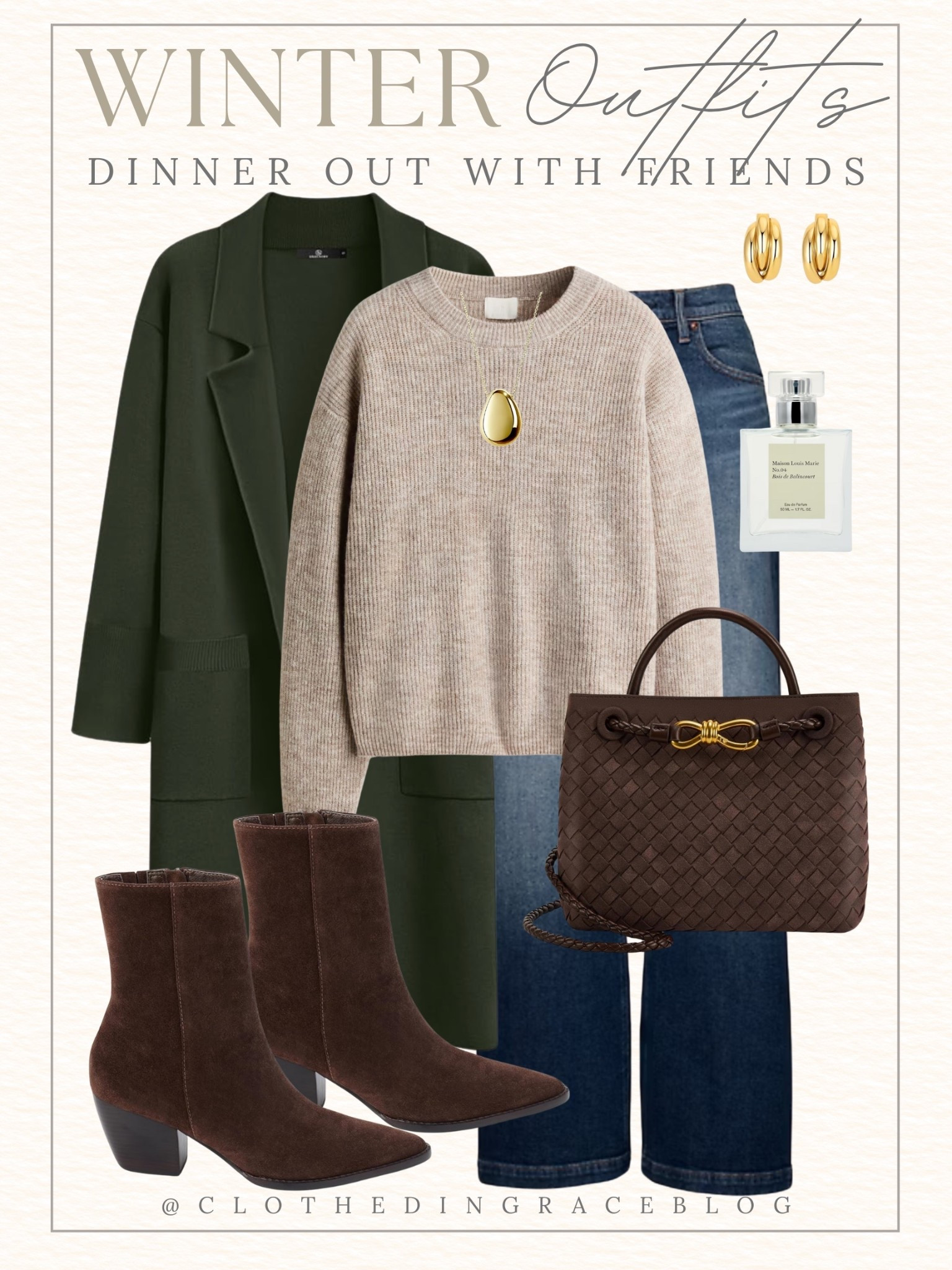 Loving this classy outfit for dinner out with friends or even a business casual work environment. 