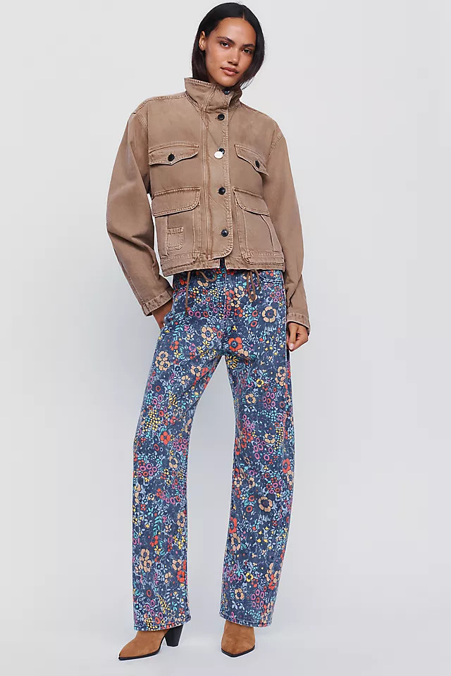 The Half-Pipe Flood High-Rise Barrel Jeans | Anthropologie (US)