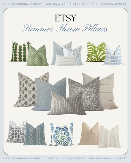 Etsy summer throw pillow finds! Perfect for coastal decor, neutral living rooms, or colorful bedroom decor!
.
#ltkhome #ltkfindsunder100 #ltkseasonal #ltkstyletip #ltkfindsunder50 #ltkssalealert

#LTKHome #LTKSeasonal #LTKFindsUnder50