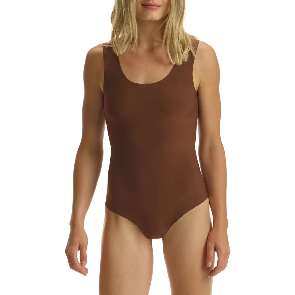 Commando Butter Tank Bodysuit in Cinnamon at Nordstrom, Size X-Small | Nordstrom