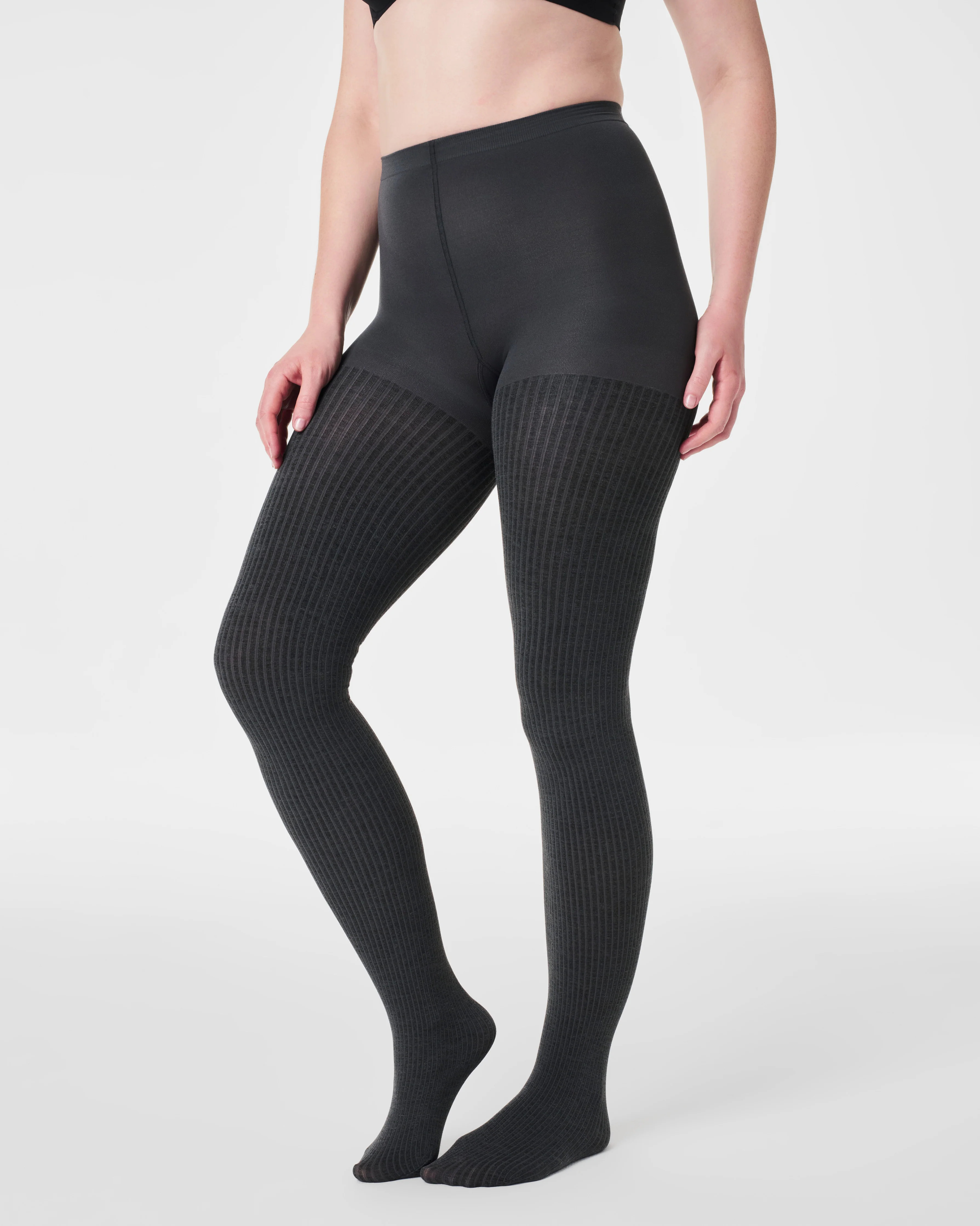 Rib Knit Shorty Tights \u2013 Cozy Mid-Thigh Shaping | SPANX | Spanx