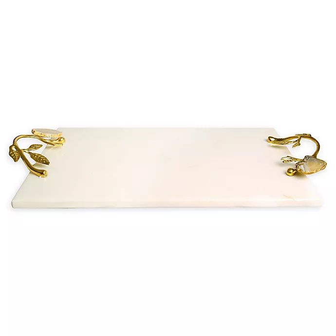 Classic Touch Marble 16-Inch Agate Handled Challah Tray | Bed Bath & Beyond