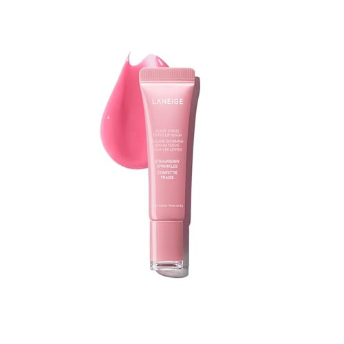 LANEIGE Glaze Craze Tinted Lip Serum, Strawberry Sprinkles: Hydrating Serum for Glossy,Nourished Lips with Plumping Polypeptides,0.42 oz | Amazon (US)