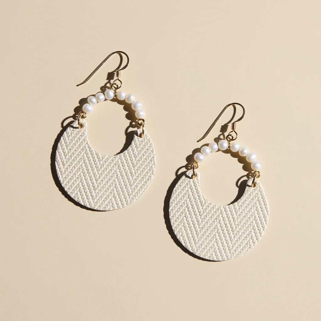 Soft Pearl Kennedy | Nickel and Suede