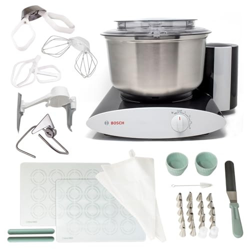 Bosch Universal Plus Stand Mixer - Black - Baker's Package with Additional Baking Attachments and Stainless Steel Bowl | Amazon (US)