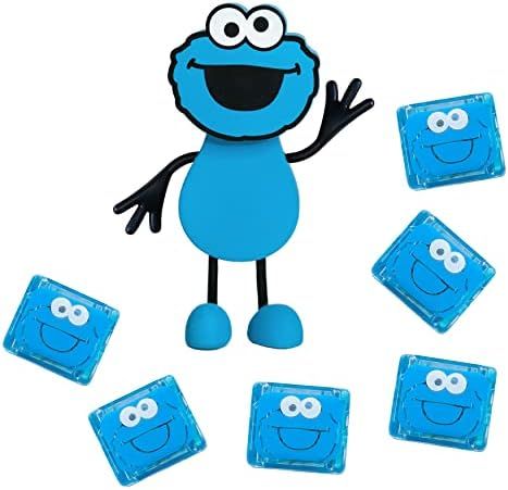 Glo Pals x Sesame Street Cookie Monster Water-Activated Bath Toy with 6 Reusable Light-Up Cubes f... | Amazon (US)
