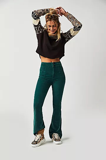 Jayde Cord Flare Jeans | Free People (Global - UK&FR Excluded)