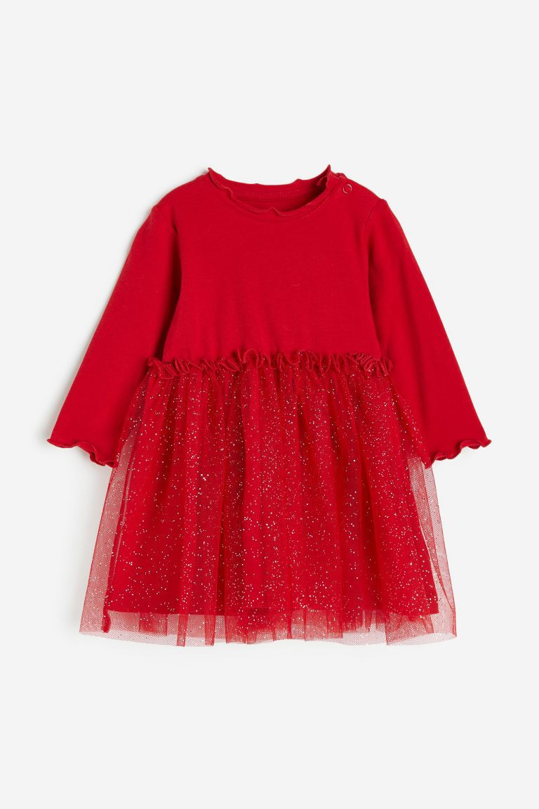 Tulle-skirt jersey dress | H&M (UK, MY, IN, SG, PH, TW, HK)