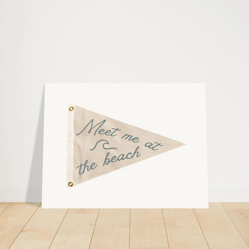 Meet Me at the Beach Art Print, Beach Decor, Coastal Decor, Coastal Wall Art, Beach House Decor, ... | Etsy (US)
