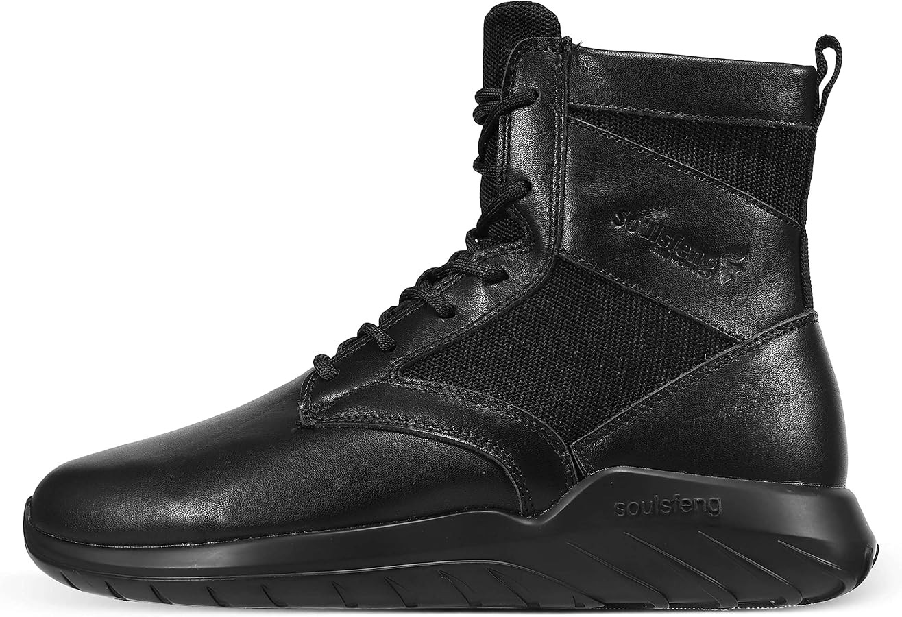 Soulsfeng Tactical Boots for Men and Women Lightweight Sneaker Boots Work Hiking Military Booties | Amazon (US)