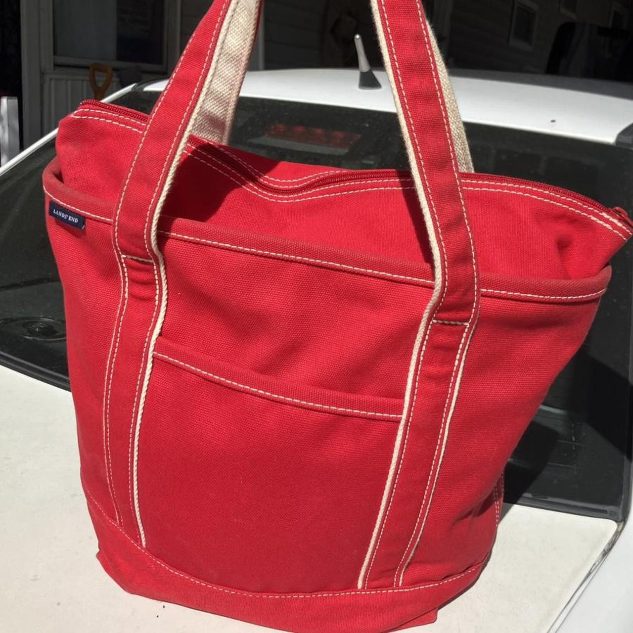 Lands' End Women's Tote bags - Red | Depop US