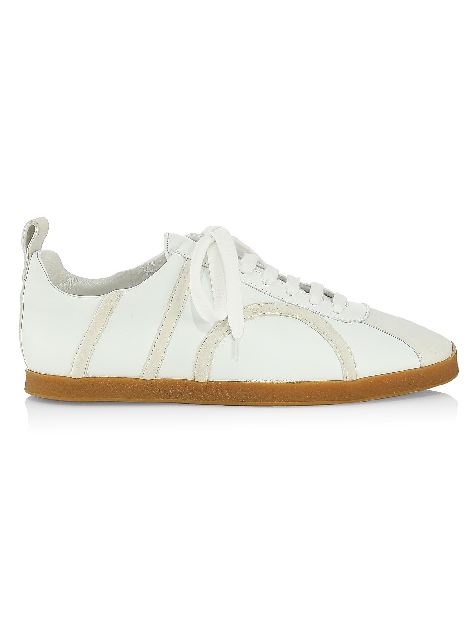 Women's The Leather Sneakers - Off White - Size 7 | Saks Fifth Avenue