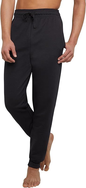 Hanes Men's Jogger Sweatpants, EcoSmart Jogger Sweatpants for Men, Men's Fleece Lounge Pants | Amazon (US)