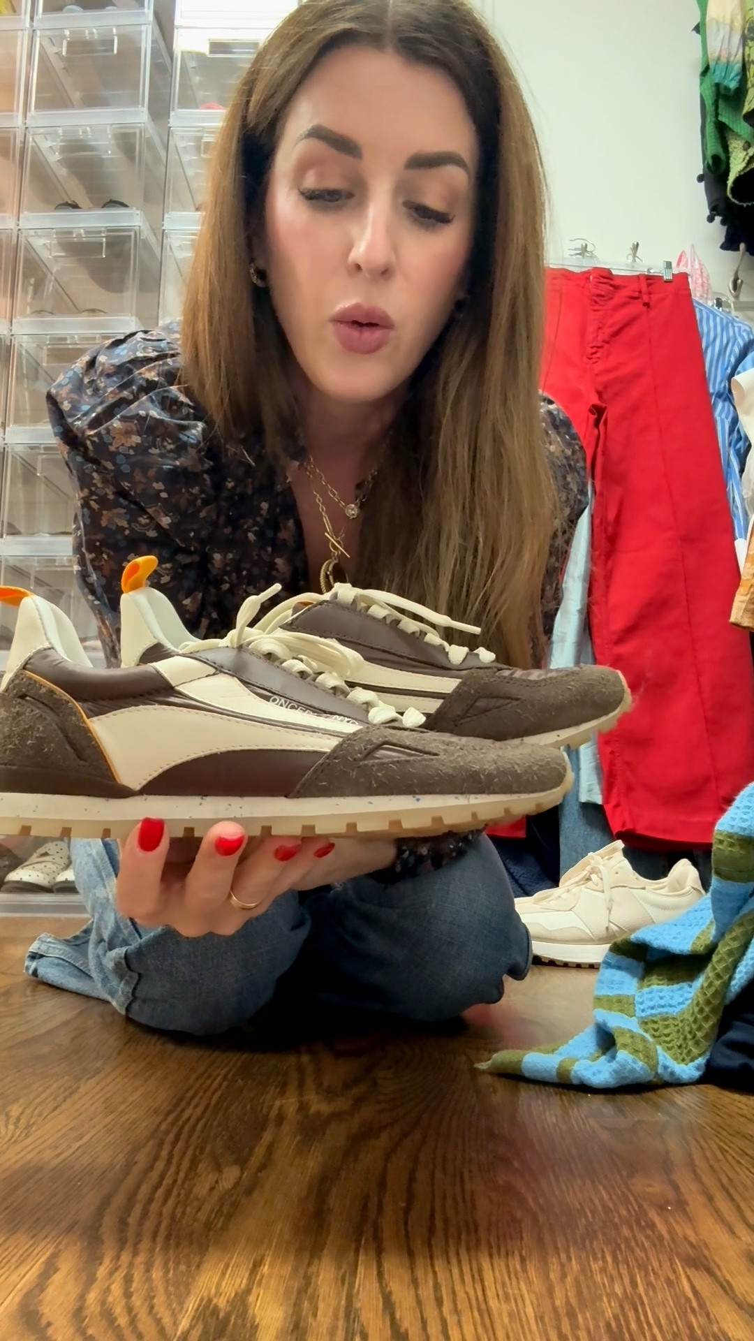 I wear my true to size 8, and these sneakers.

#LTKActive #LTKOver40